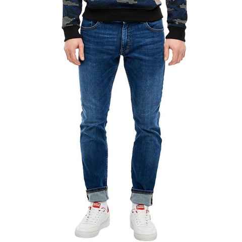 QS Straight-Jeans RICK mit leichter Used-Waschung