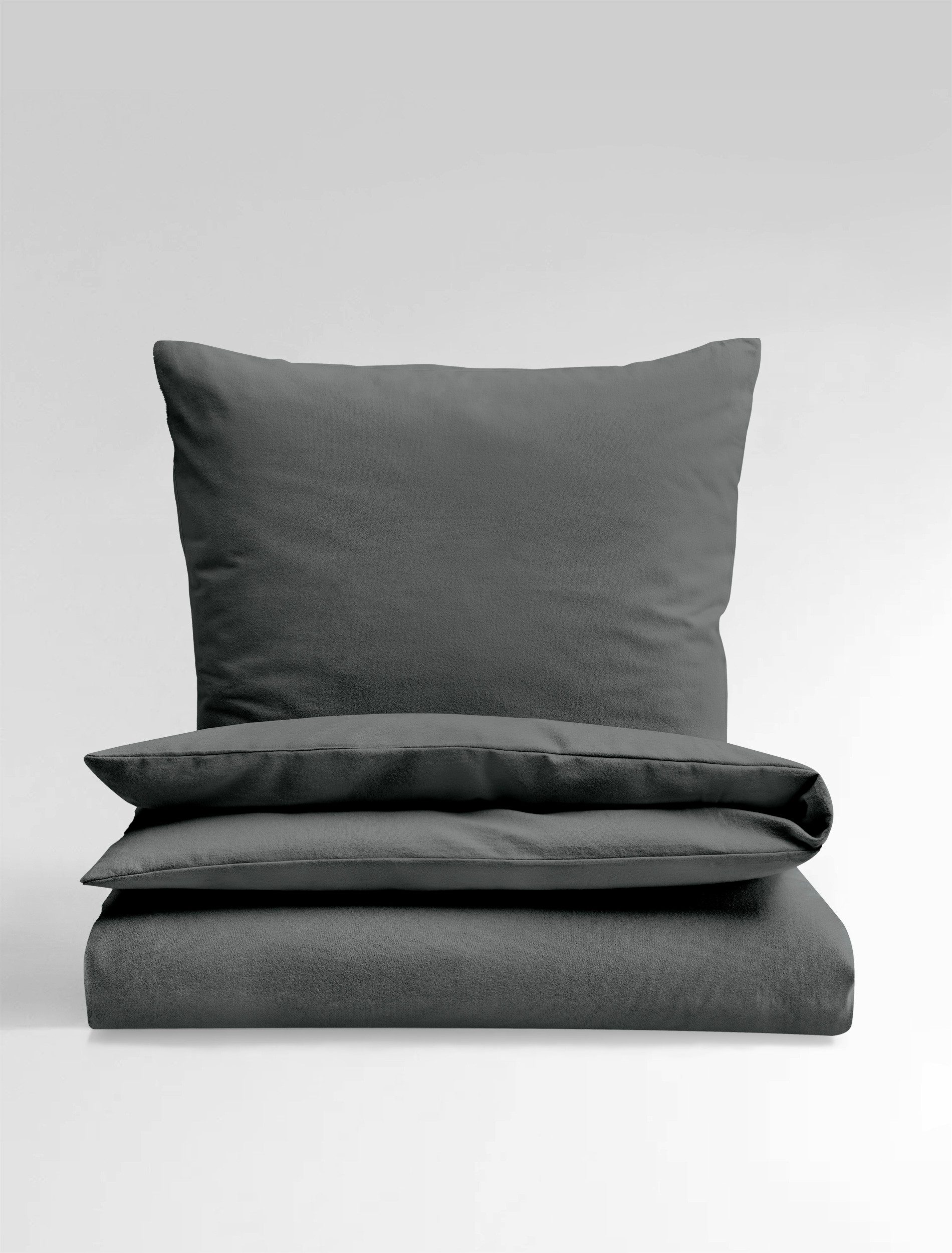 BIERBAUM Постельное белье Biber Uni, Biber, 3 teilig, Schlichtes Unidesign: Zeitlos und stilvoll für jedes Schlafzimmer