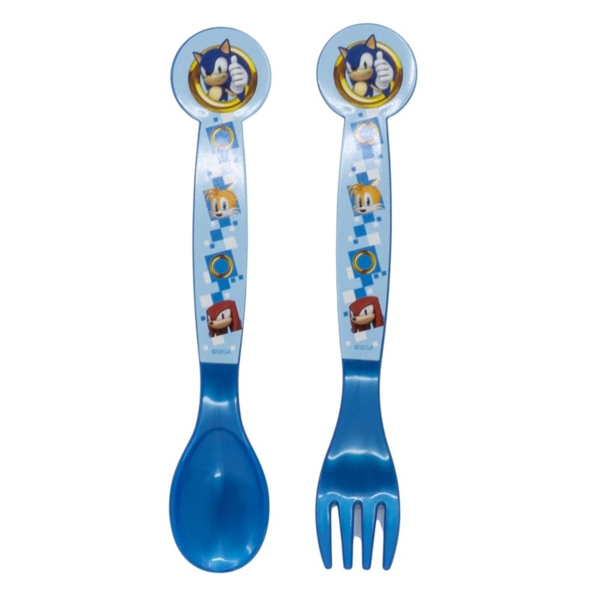 Sonic The Hedgehog Kinderbesteck Kinderbesteck Löffel und Gabel für Kinder (2-tlg), 1 Personen