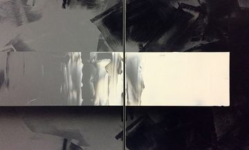 WandbilderXXL XXL-Wandbild Strong Breeze 210 x 60 cm, Abstraktes Gemälde, handgemaltes Unikat