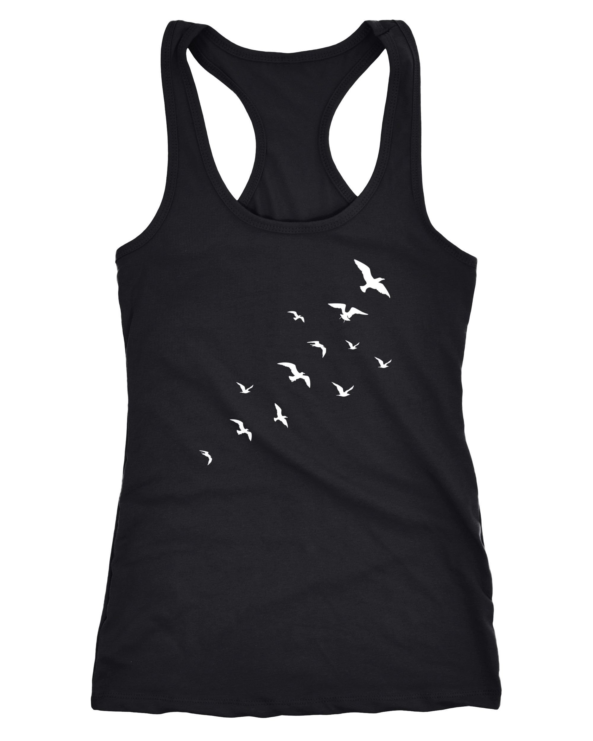 Neverless Tanktop Damen Tank Top Vögel Birds Fly Racerback Tanktop Trägertop