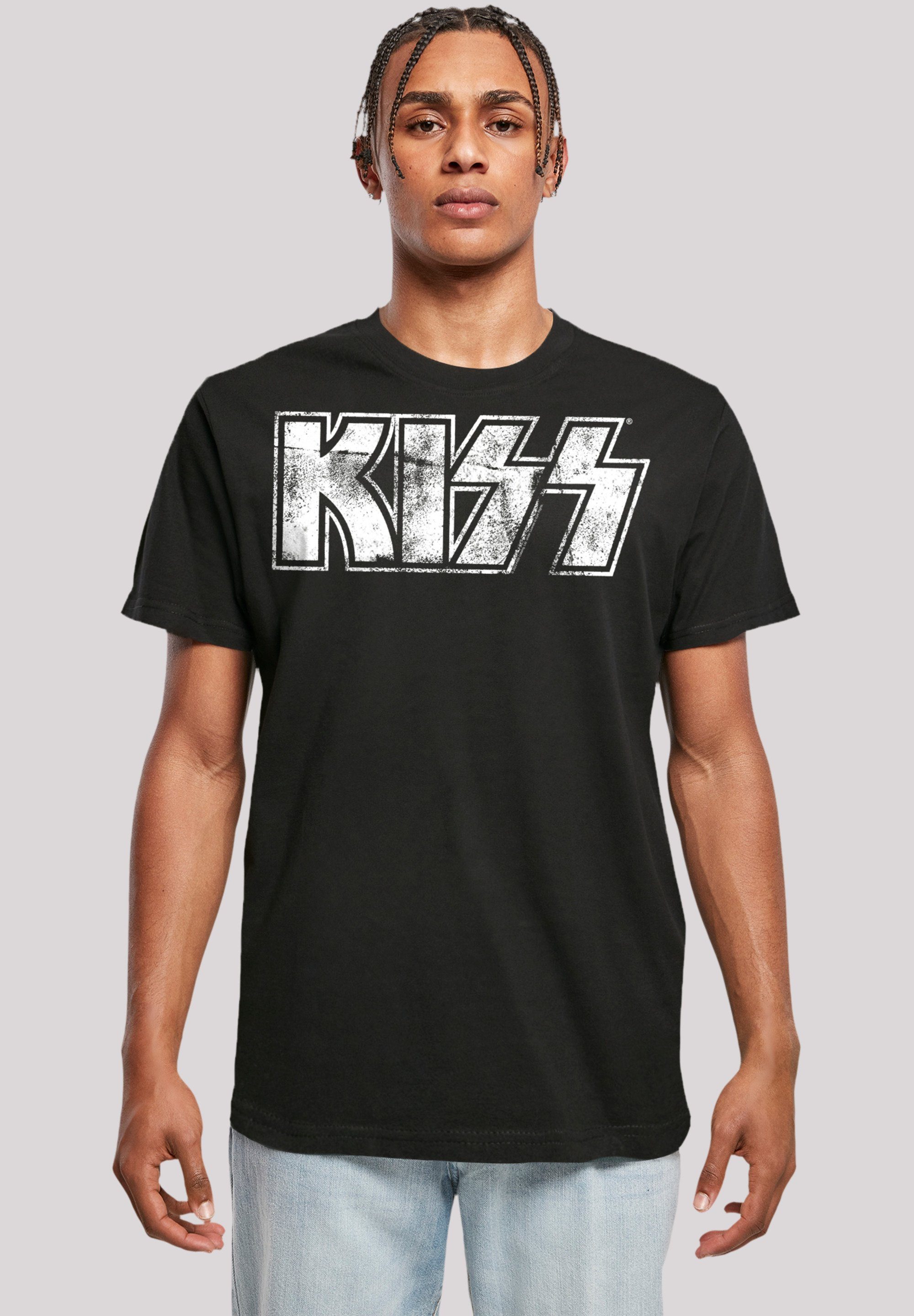 Qualität, Logo F4NT4STIC Rock Band Rock Premium T-Shirt Vintage Kiss Musik, Off By