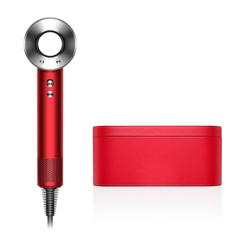 DYSON Haartrockner Supersonic™ Rot/Nickel inkl. Flyaway Aufsatz
