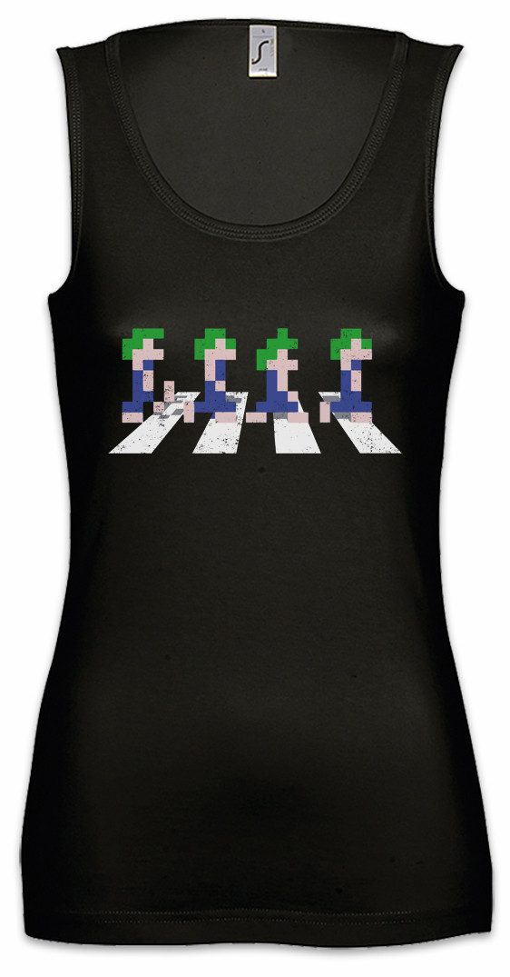 Tanktop Lemmings Road Ärmelloses Damen T-Shirt Video Game Gamer Geek Nerd