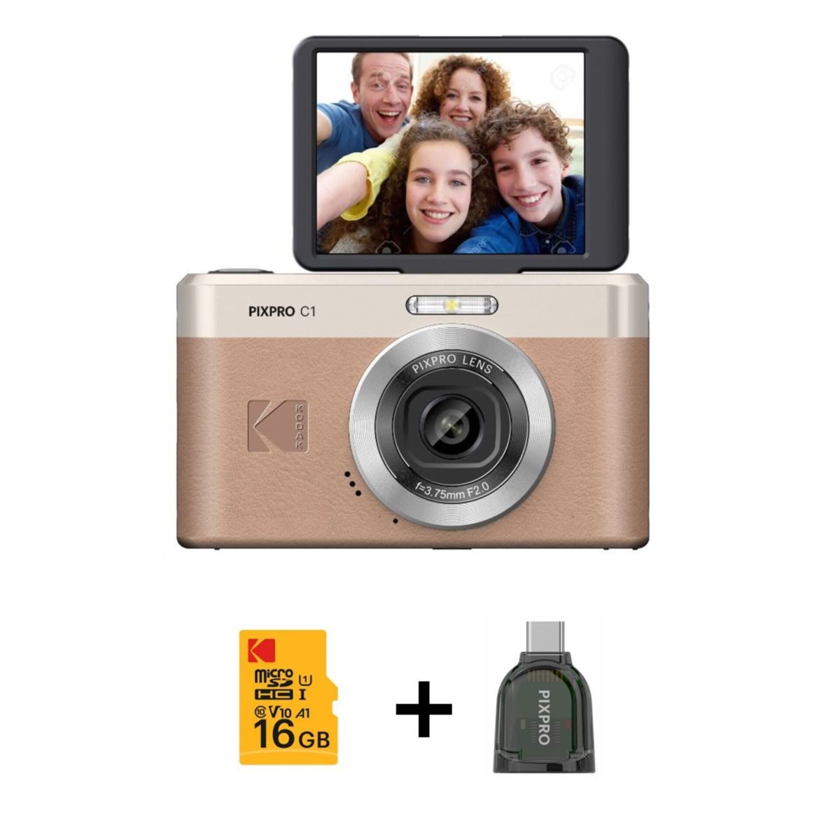 Kodak Pixpro C1 im Bundle Kompaktkamera