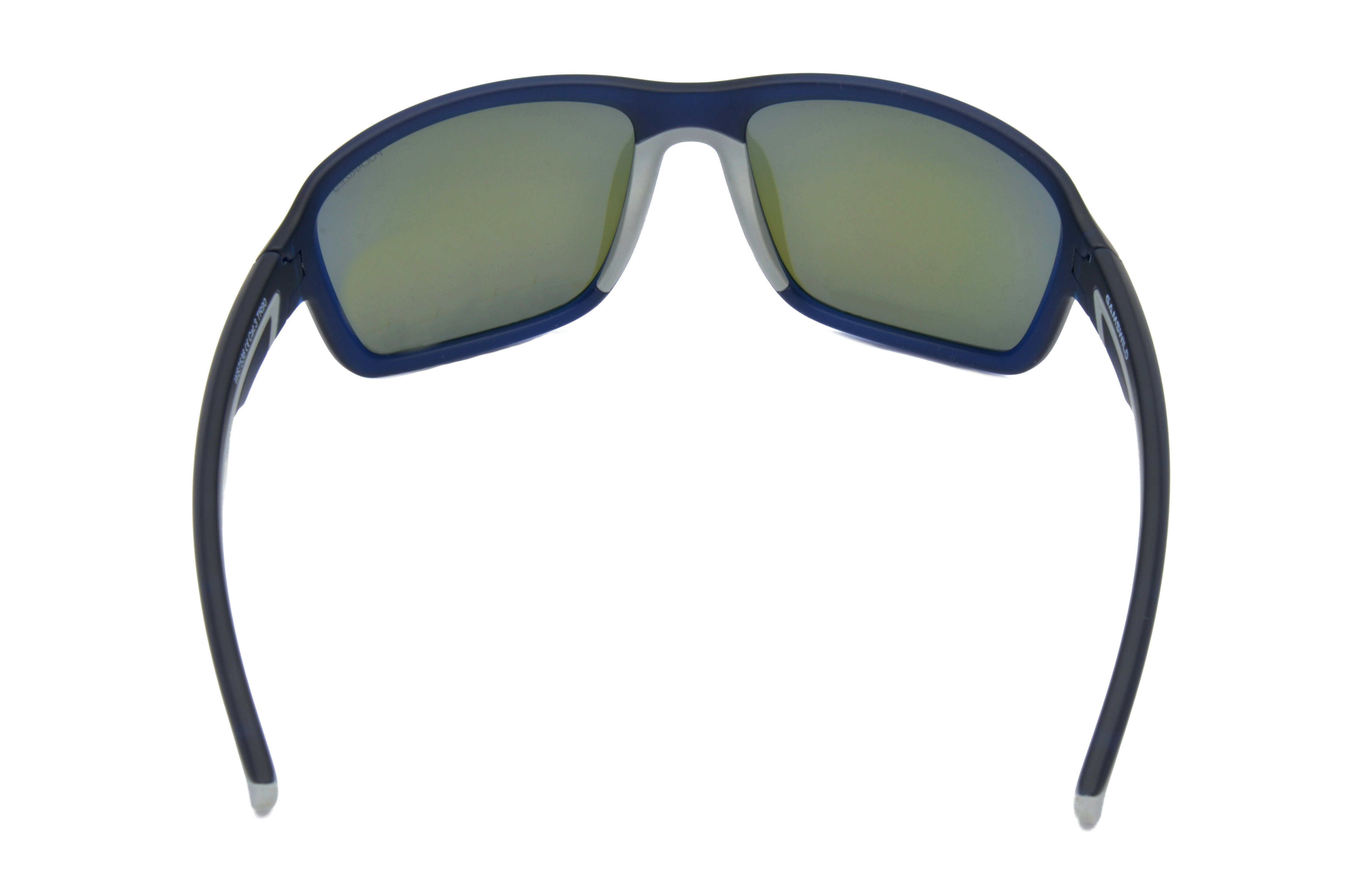 Gamswild Sportbrille UV400 Sonnenbrille Skibrille Fahrradbrille TR90 Damen Herren, Modell WS7536 blau, blau-grau, grün-türkis, pink-orange, schwarz-braun