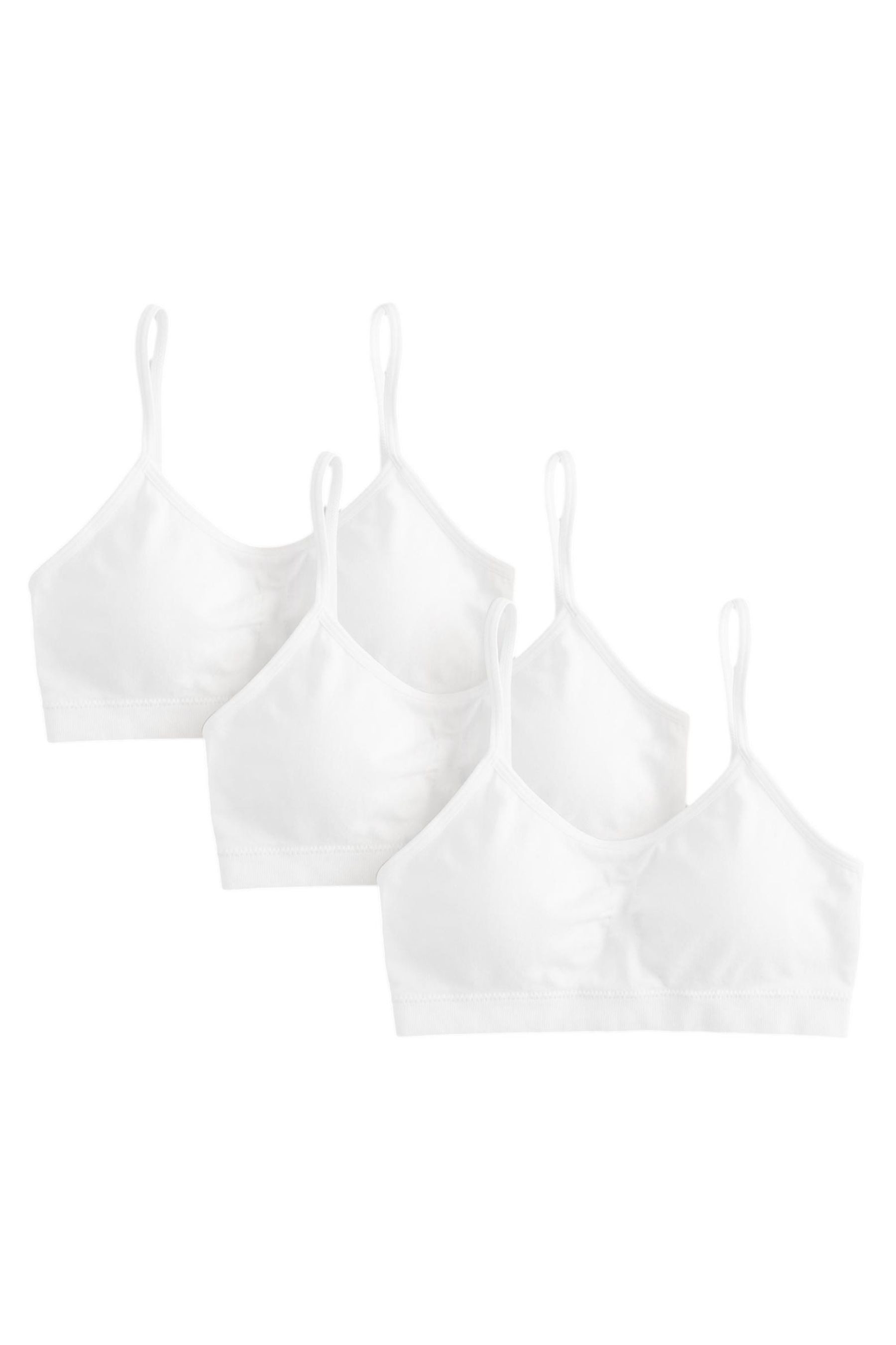 Next Crop-Top Nahtlose Kurztops mit leichten Pads im 3er-Pack (3-tlg)