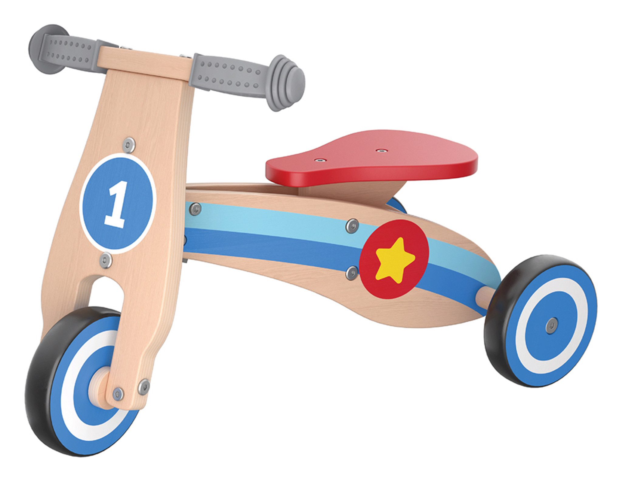 Playtive Dreirad PLAYTIVE Rutschrad Holz Lauflernrad günstig online kaufen