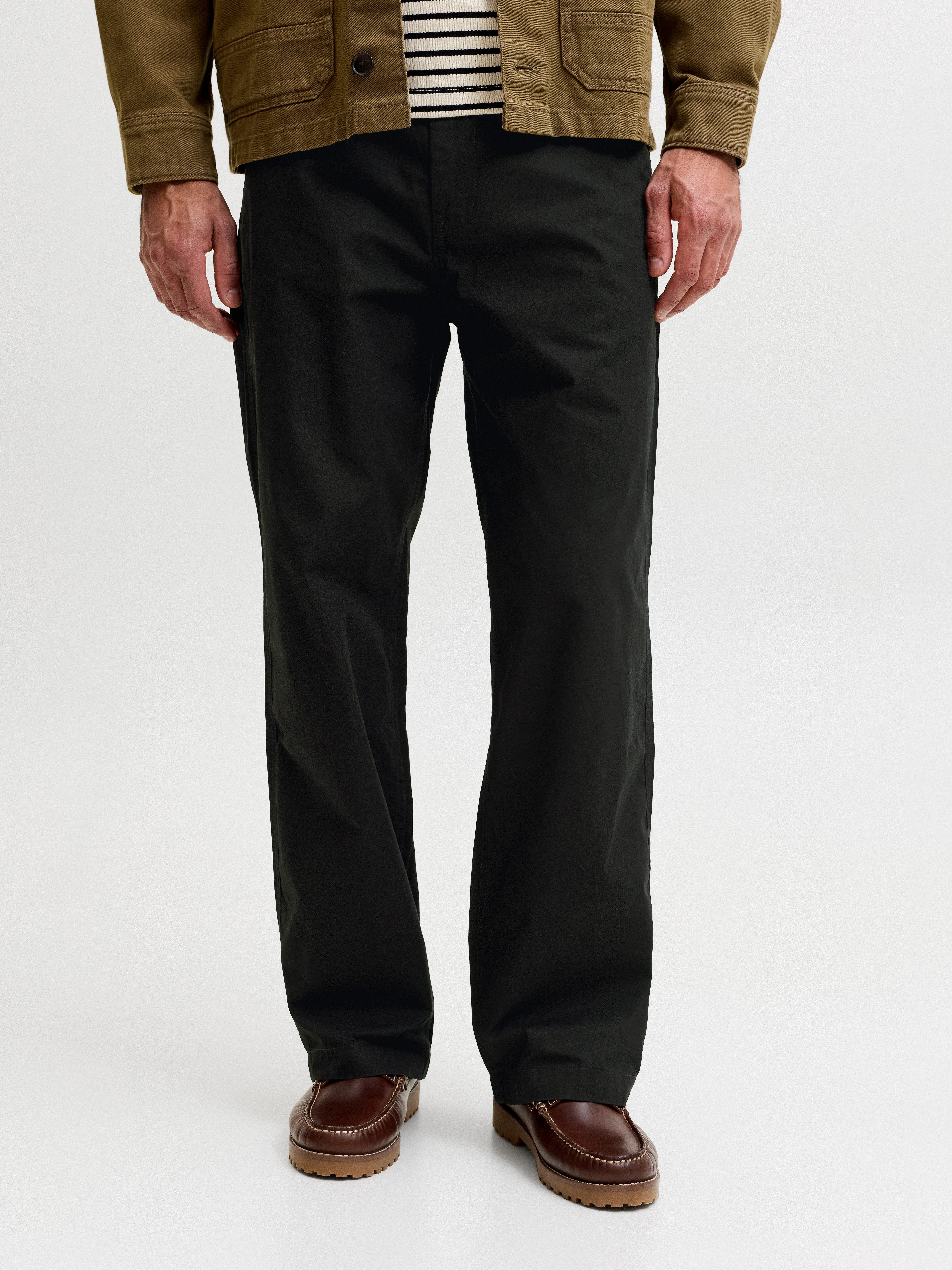 Jack & Jones Chinos JPSTBILL DREW CHINO NOOS Baumwolle, weit geschnitten