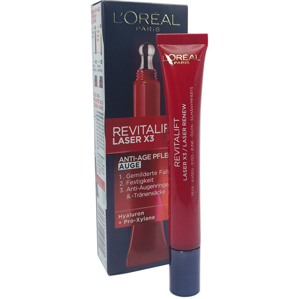 L'ORÉAL PARIS Augencreme Anti Age Augencreme Revitalift Laser X3, 15ml