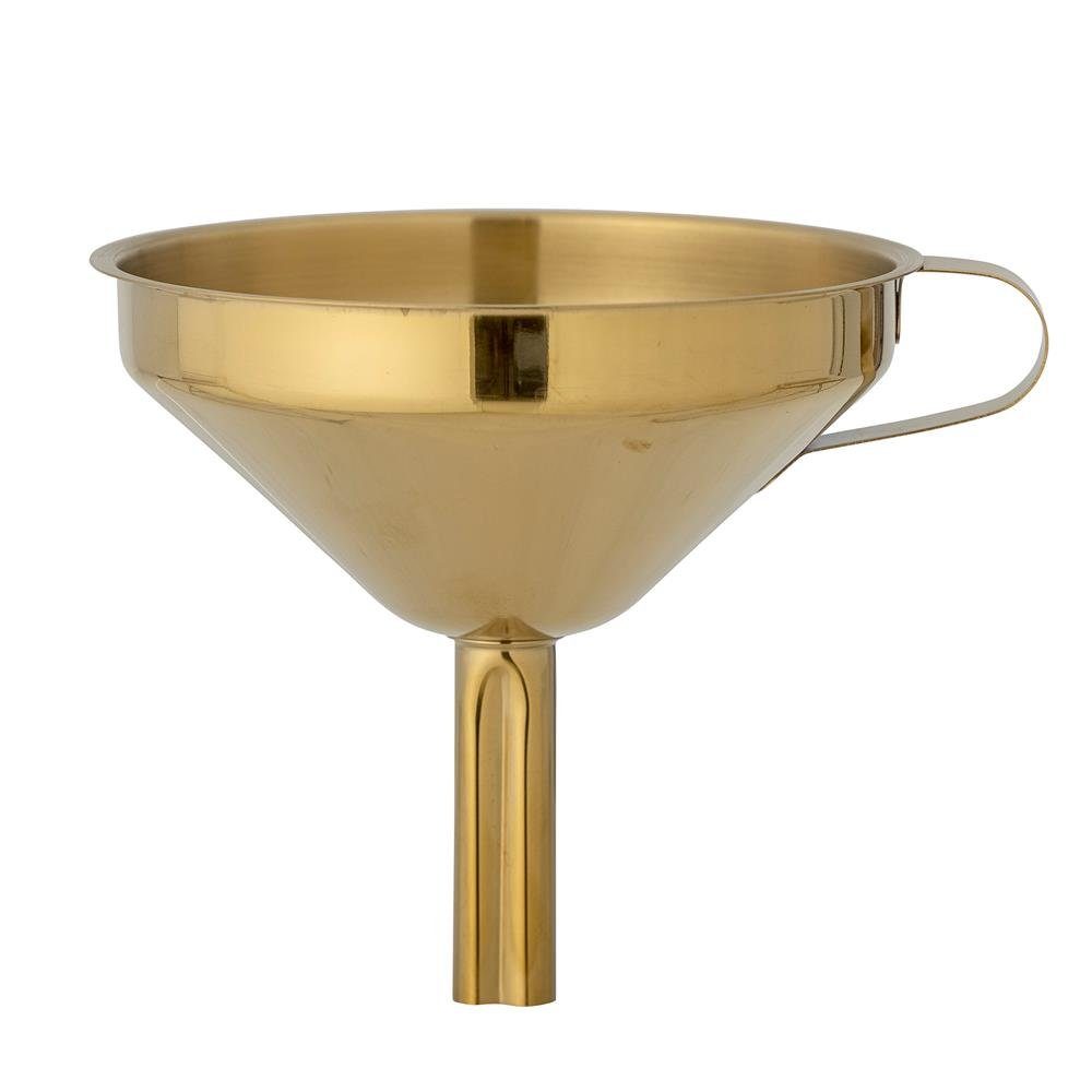 Bloomingville Trichter Finya dänisches Design Edelstahl, nützlicher Küchenhelfer dekorativer Gold