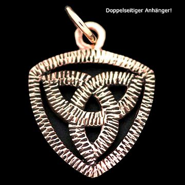 HOPLO Kettenanhänger Anhänger Celtic Triqueta Bronze Schmuck - Keltische Knoten - 25x17mm