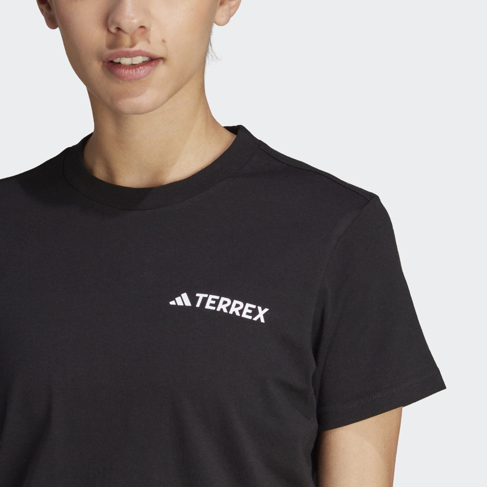 MTN T-SHIRT TERREX GRAPHIC adidas Funktionsshirt TERREX Black