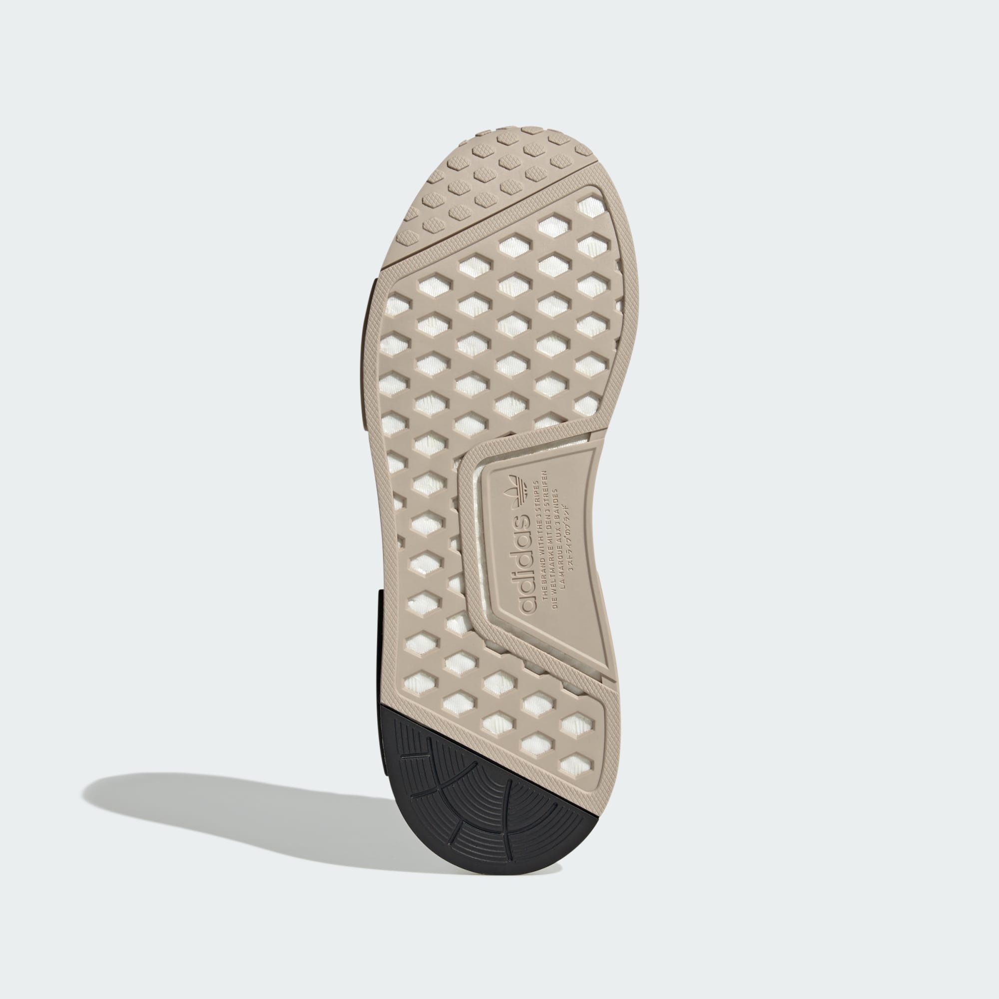 adidas Originals NMD_R1 SCHUH Sneaker Aluminium Better Beige / Wonder / Scarlet