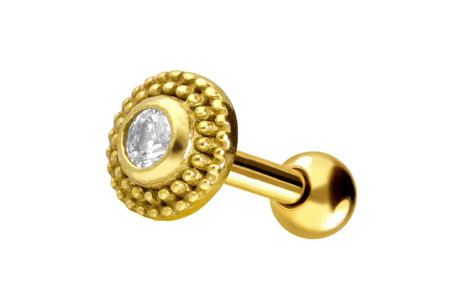 PIERCINGLINE Single-Ohrstecker Chirurgenstahl Ohrpiercing KRISTALL + günstig online kaufen