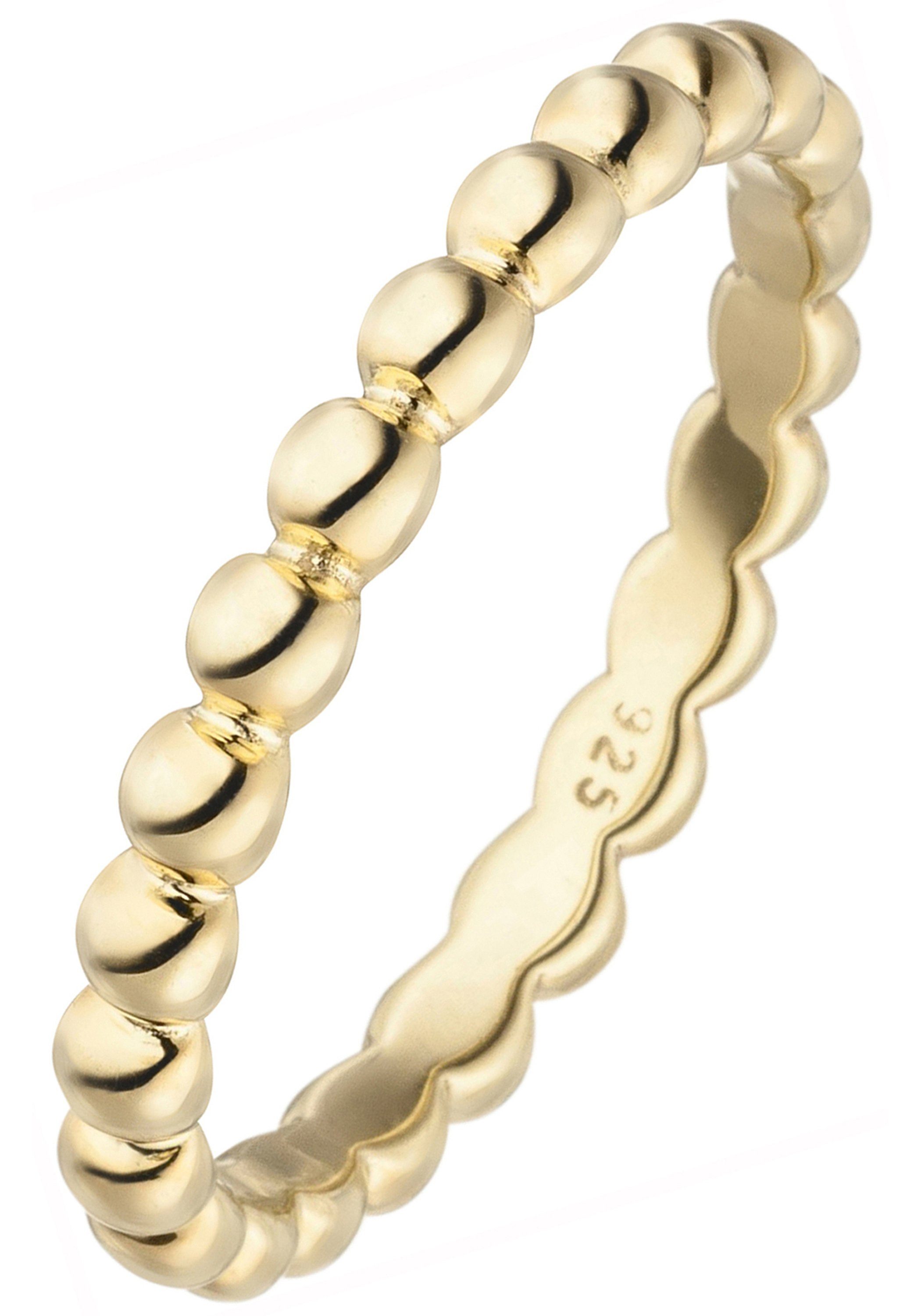JOBO Fingerring Kugel, 925 Silber vergoldet günstig online kaufen