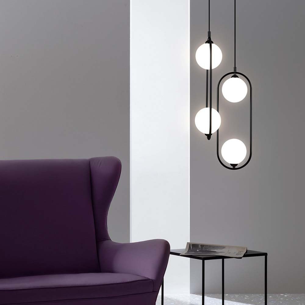 Maytoni Hängeleuchte, Leuchtmittel nicht inklusive, Pendellampe Pendelleuchte Hängelampe Hängeleuchte Esszimmerlampe Glas
