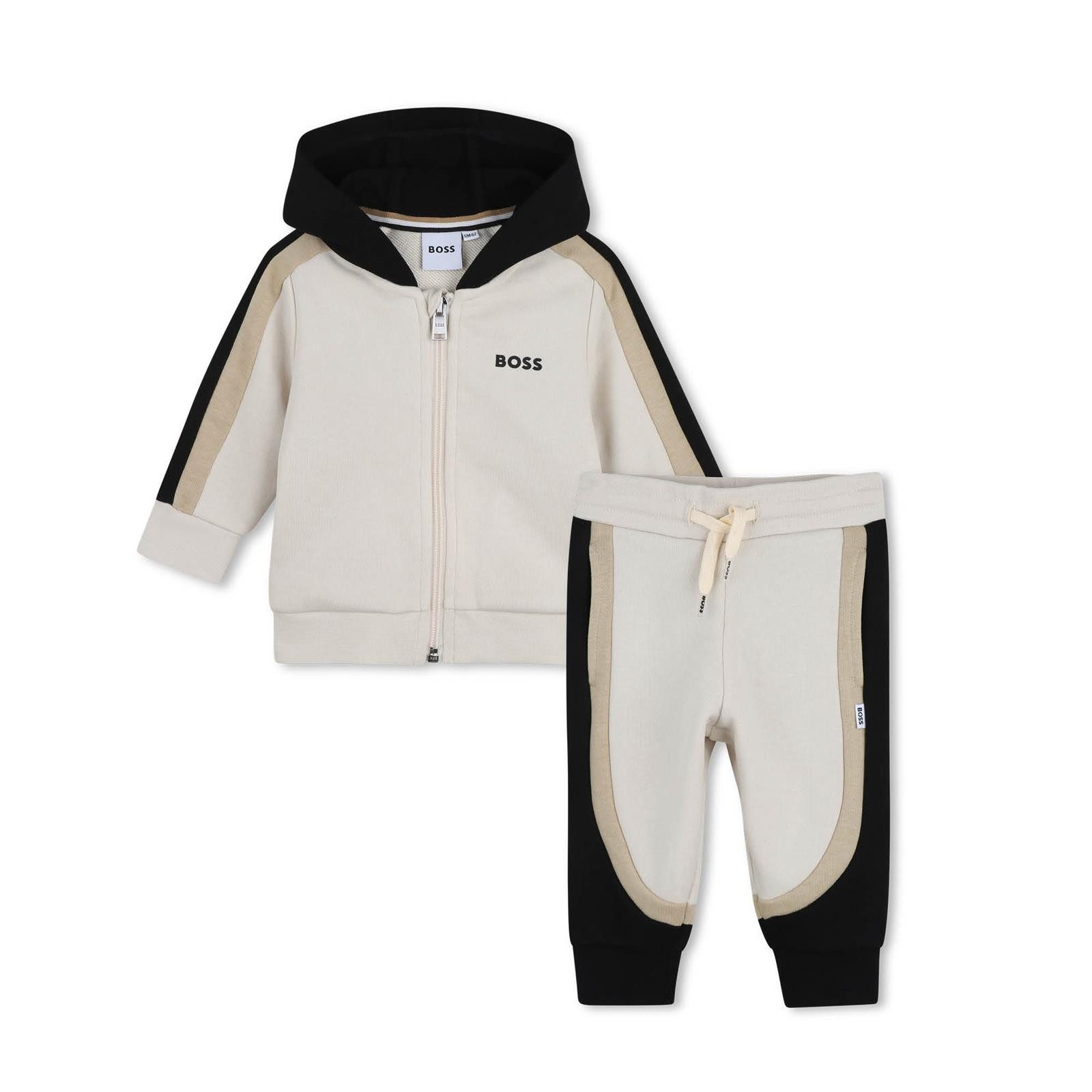 Boss Kidswear Jogginganzug BOSS Baby Jogger Set 2-teilig in beige