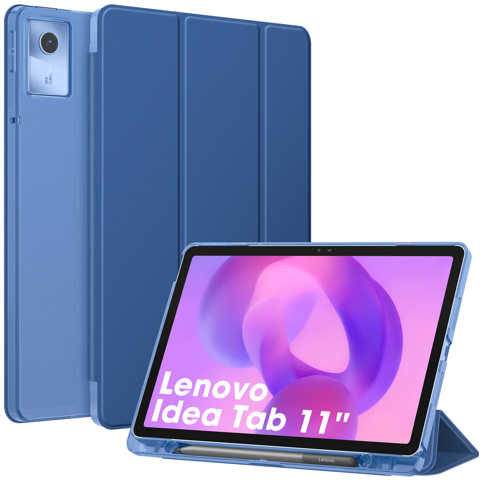 Fintie Tablet-Hülle für Lenovo Idea Tab 11 Zoll 2025 (TB-336ZU/ TB-336FU)-Ultradünn Case, Schutzhülle mit Translucent Rückseite Cover mit Auto Schlaf/Wach