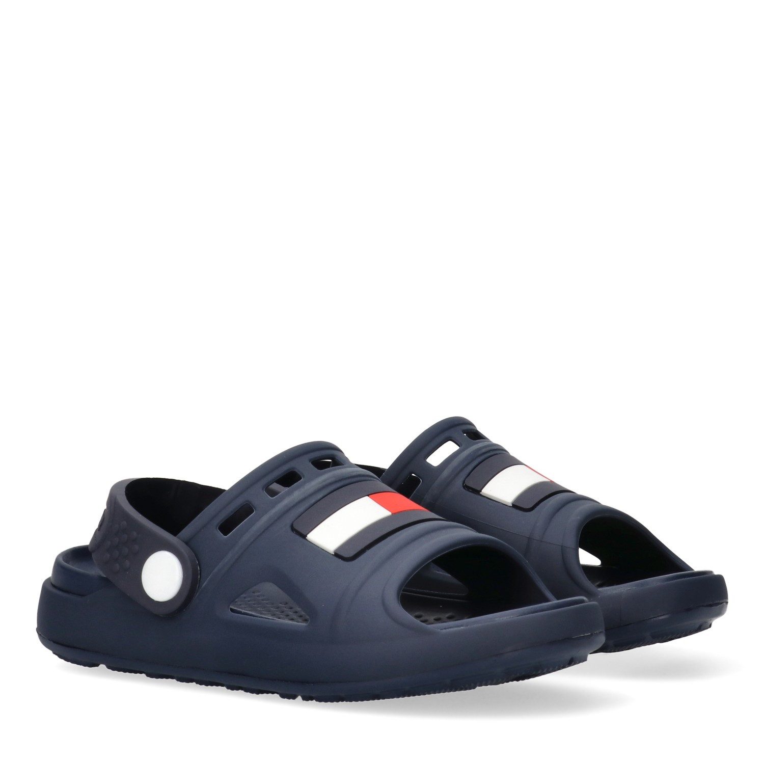 Tommy Hilfiger Badesandale Badeschuh, Clog mit schwenkarem Riemchen