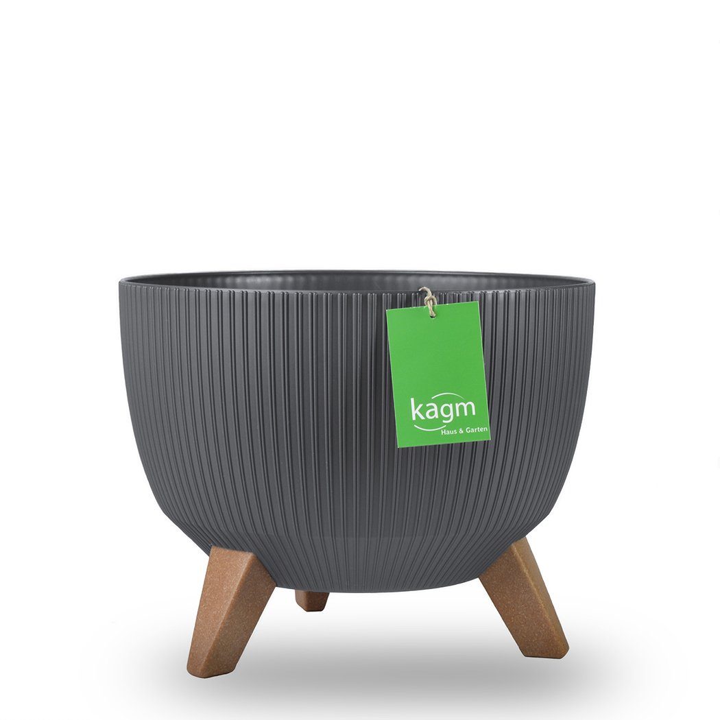 KAGM Blumentopf Pflanztopf mit Füßen Pflanzschale Blumenschale günstig online kaufen