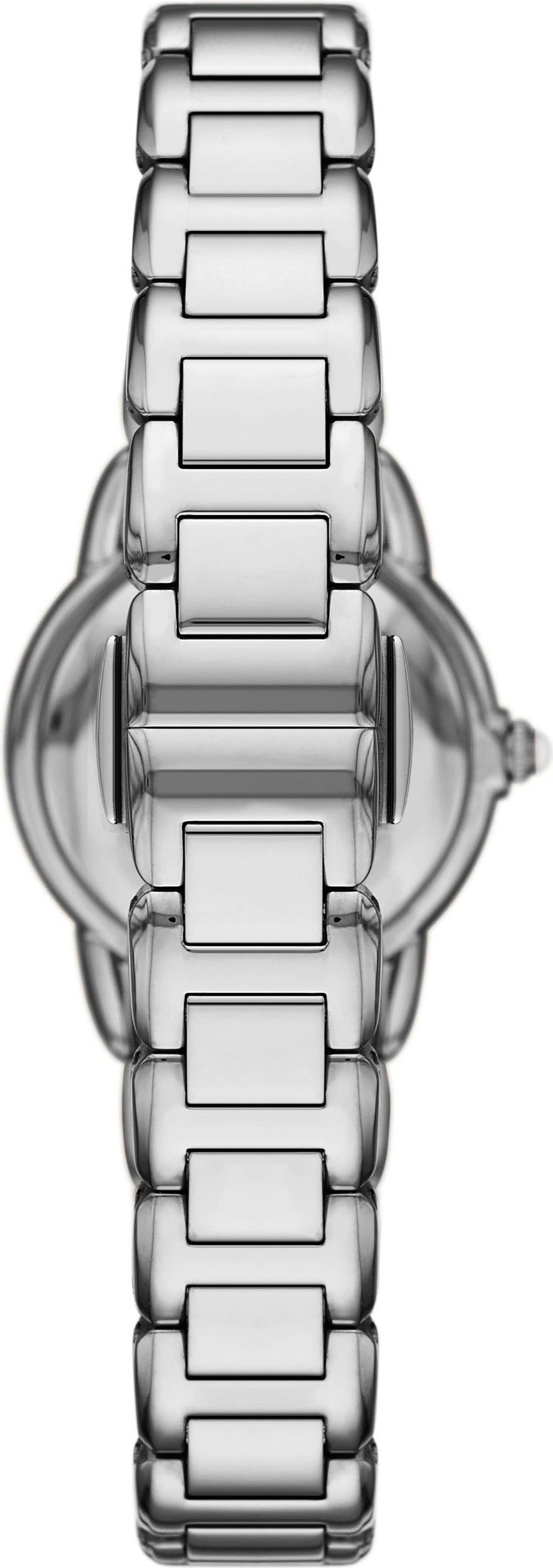 Emporio Armani Quarzuhr AR11669, Armbanduhr, Damenuhr, Edelstahlarmband, analog, Glassteine