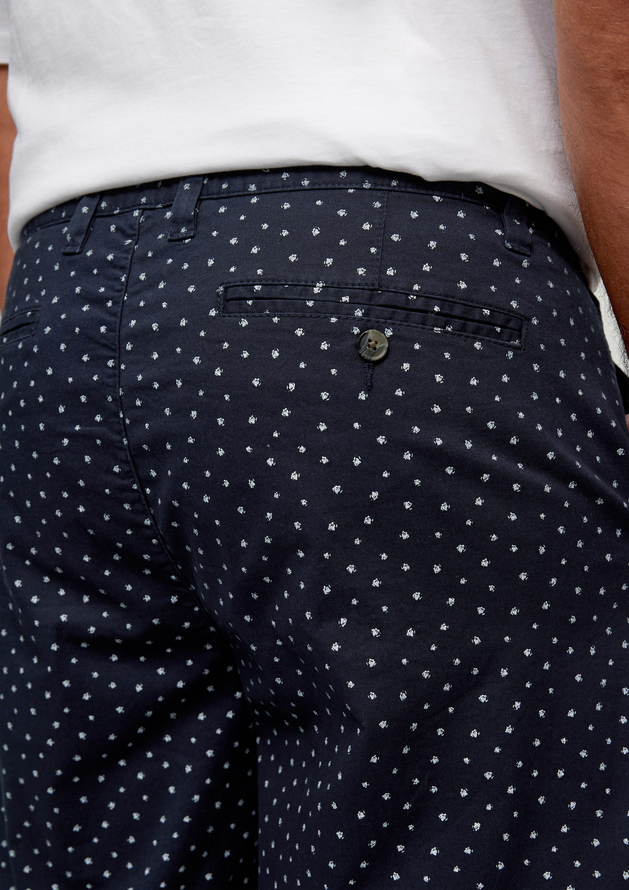 s.Oliver Shorts Hose DETROIT Slim: Bermuda mit Allover-Print