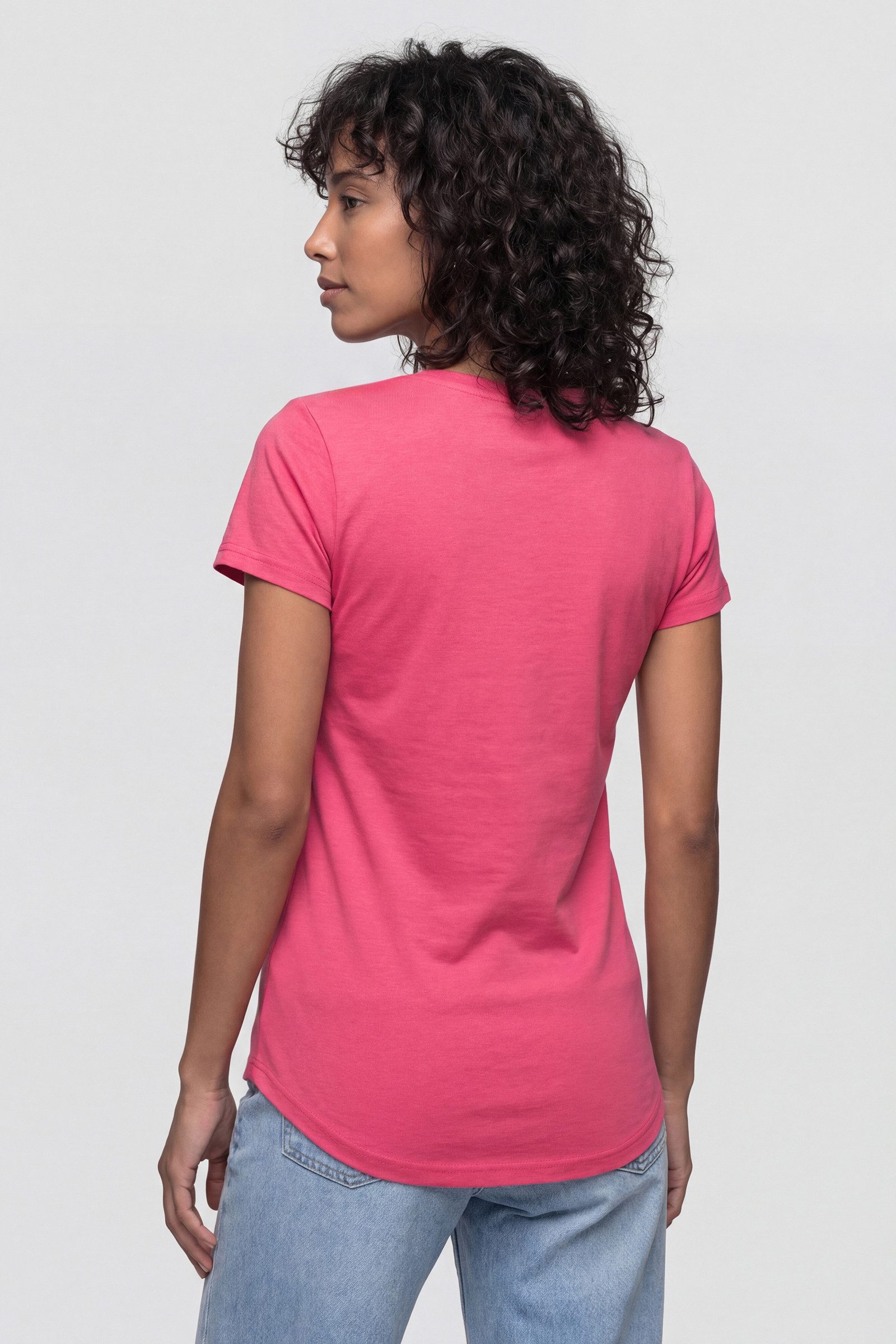 Alife & Kickin Rundhalsshirt leichtes T-Shirt aus Materialmix mit Rundhals und Modal – Bild 3 von 4