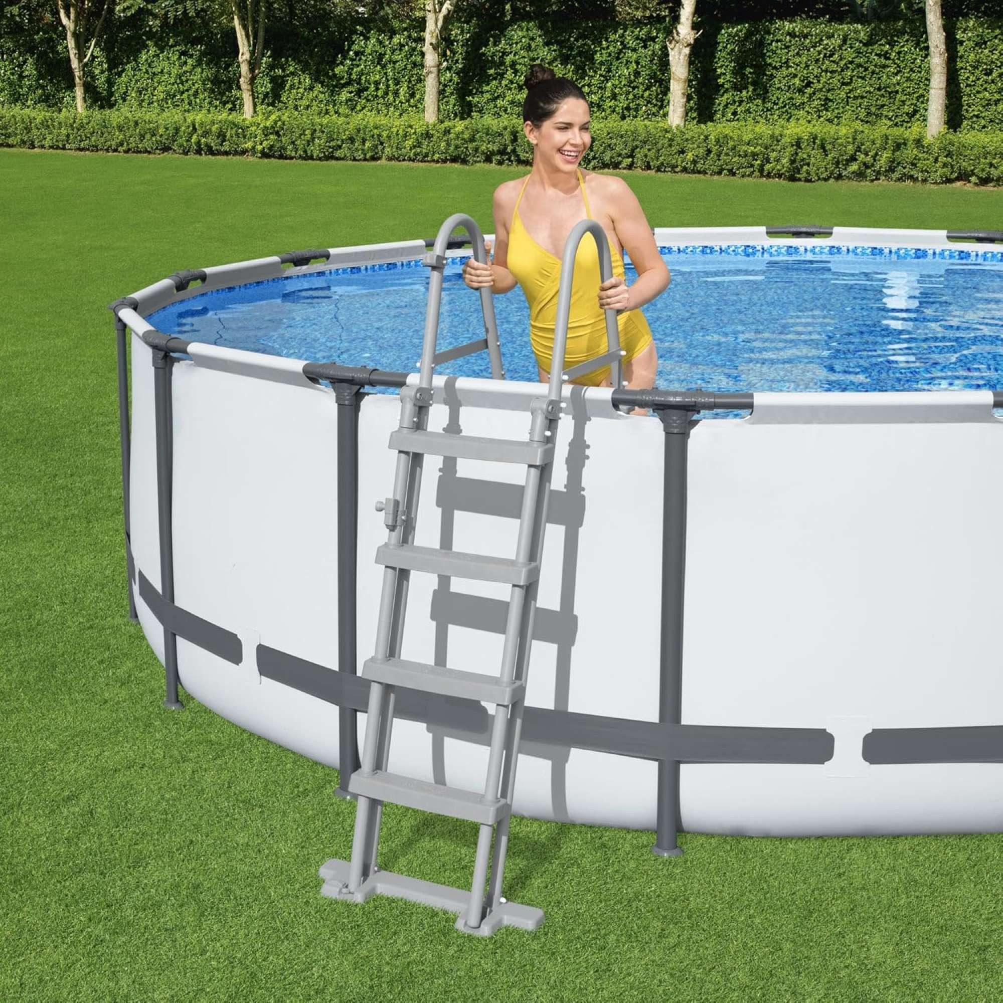 BESTWAY Pool-Sicherheitsleiter Pool-Sicherheitsleiter für Becken bis 122 cm ohne (Komplett-Set, 1-St) – Bild 4 von 5