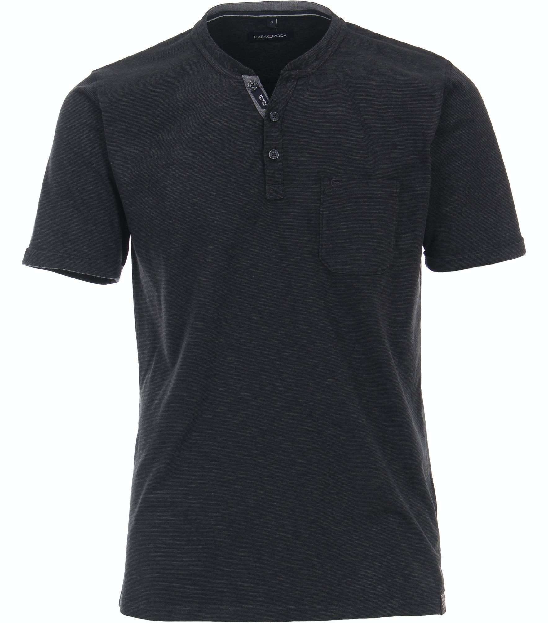 CASAMODA T-Shirt 933995200 Henley-Ausschnitt Grün (347) | T-Shirts
