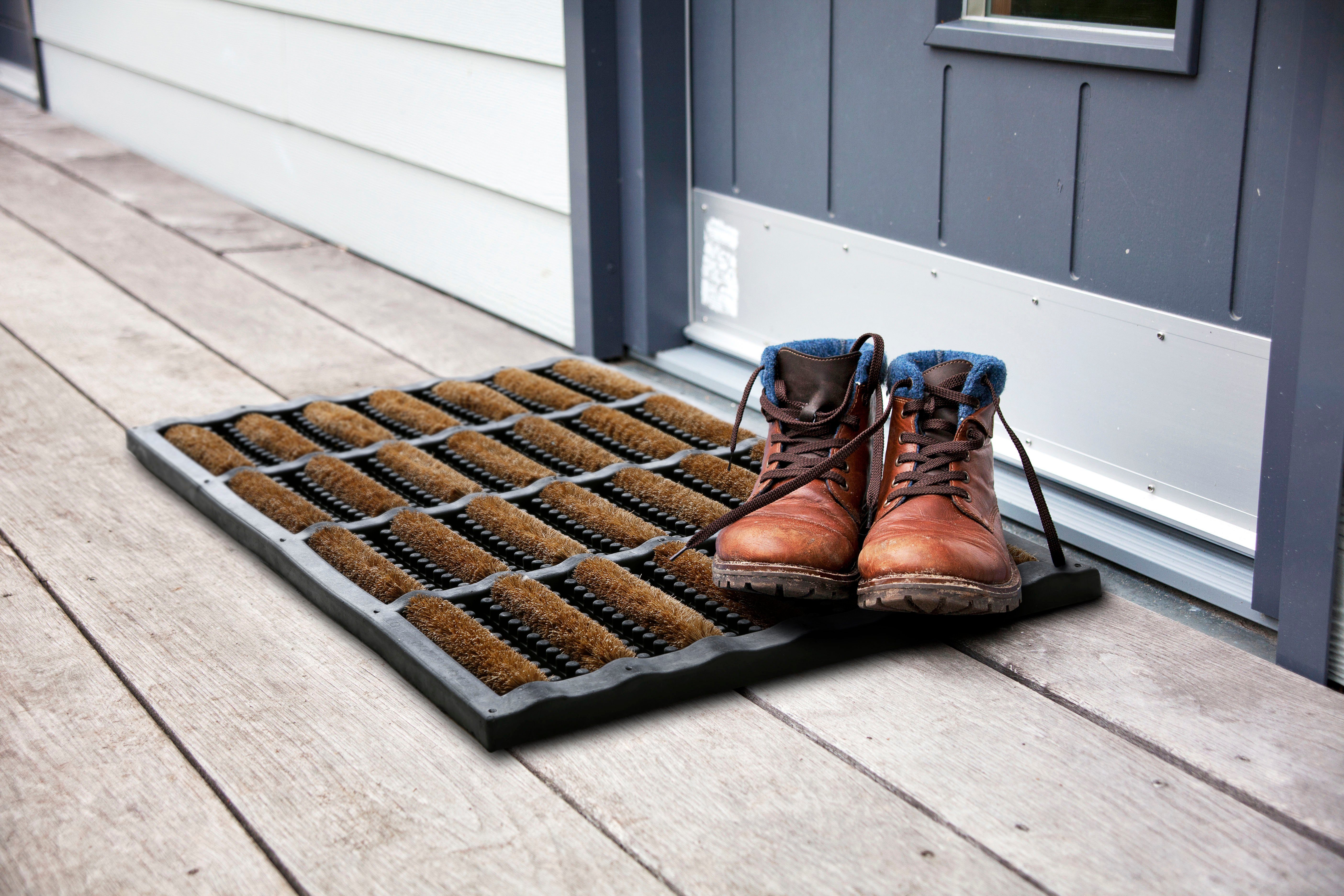 Fußmatte Robusta, Andiamo, Schmutzfangmatte, geeignet aus Outdoor mit Bürsten mm, rechteckig, Höhe: Kokos, In- braun 30 und