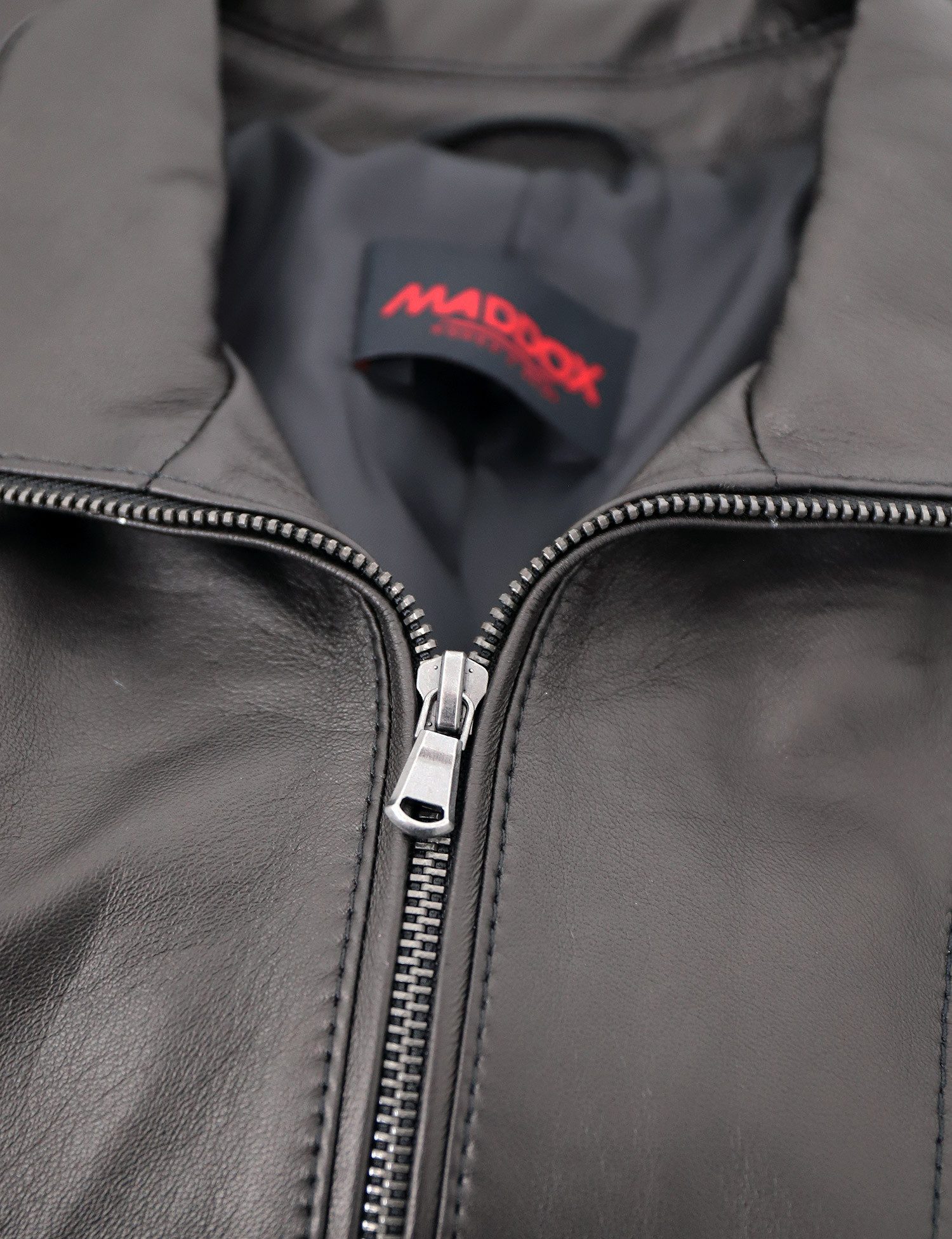 Maddox Lederjacke Line MADDOX - Damen Lederjacke Lammnappa schwarz