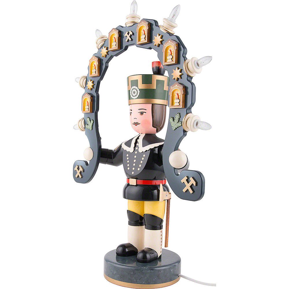 Hubrig Volkskunst GmbH Dekofigur Bergmann elektrisch beleuchtet (53cm) von Hubrig Volkskunst