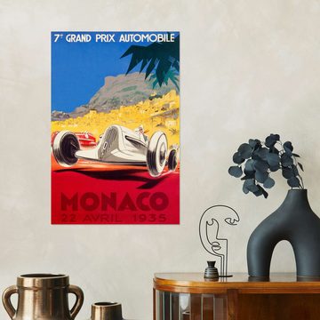 Posterlounge Wandfolie Vintage Travel Collection, Großer Preis von Monaco 1935 (französisch), Vintage Illustration