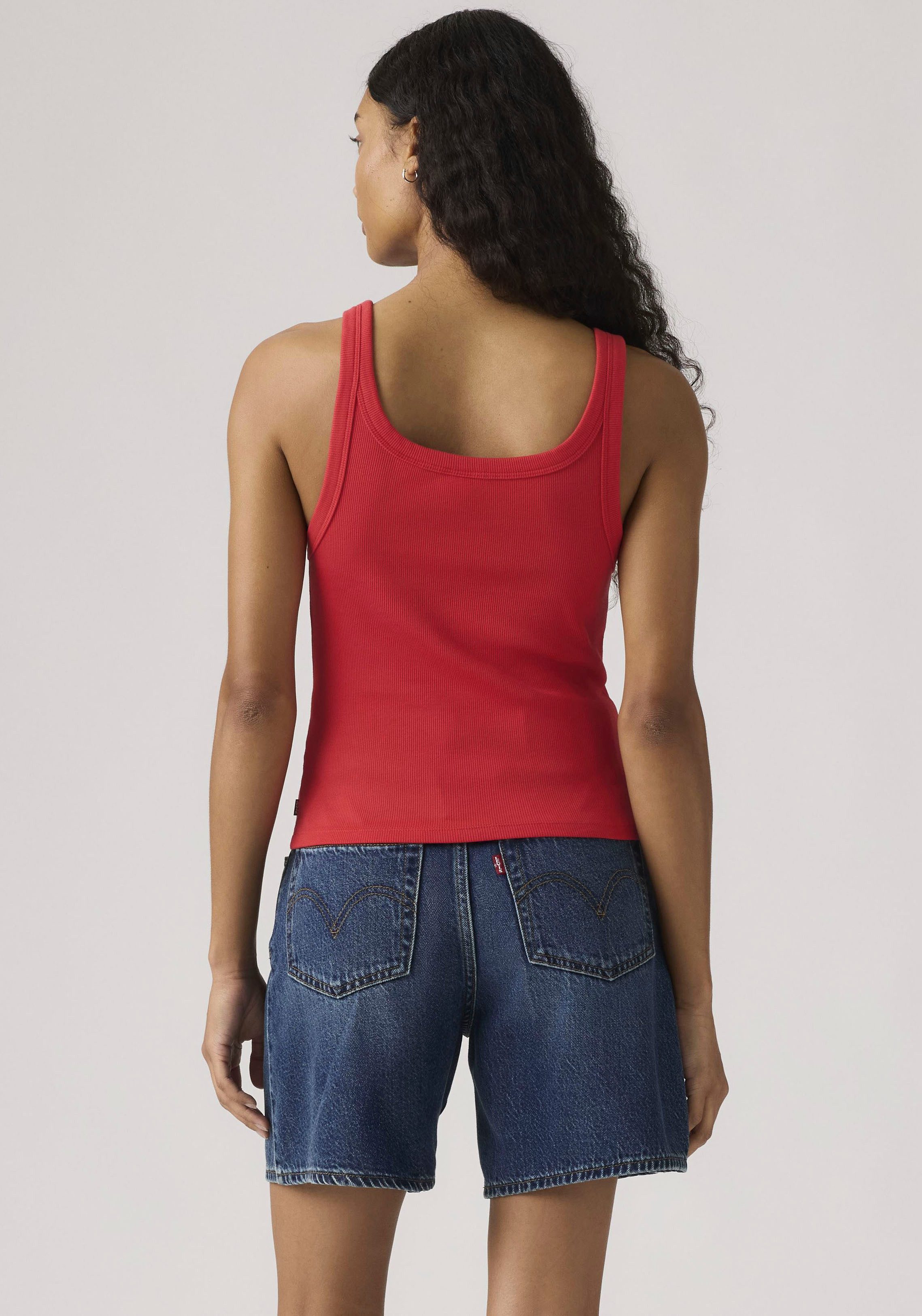 Levi's® Ripptanktop ESSENTIAL RIBBED TANK mit eckigem Ausschnitt