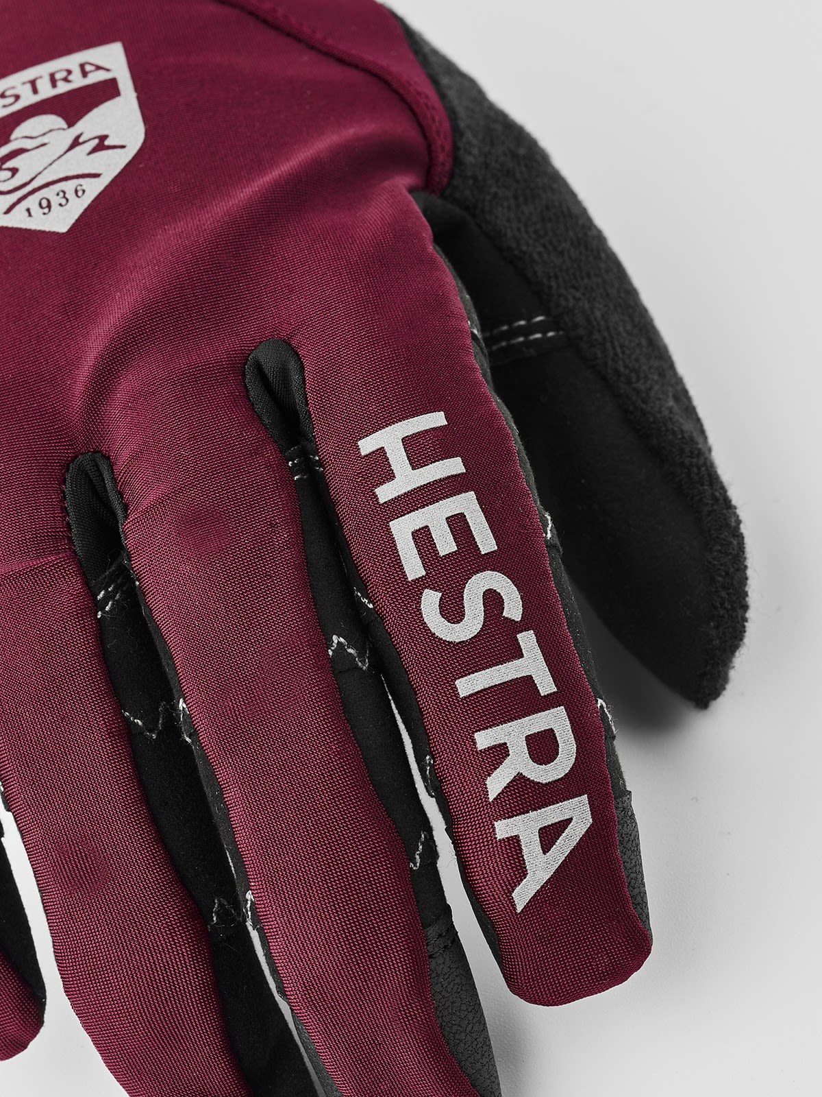 Hestra Fleecehandschuhe Hestra Ergo Bordeaux Race - Bordeaux Accessoires Cut Grip