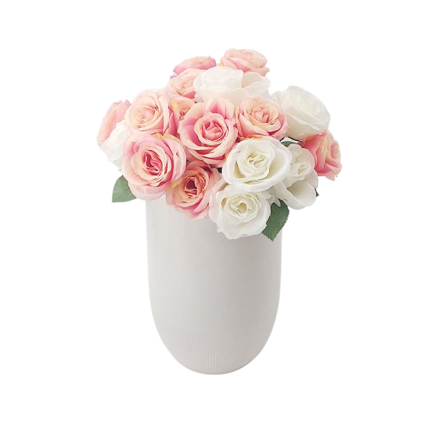 CreaFlor Home Bodenvase Lugo, Farbe: Weiß, Höhe: 30cm