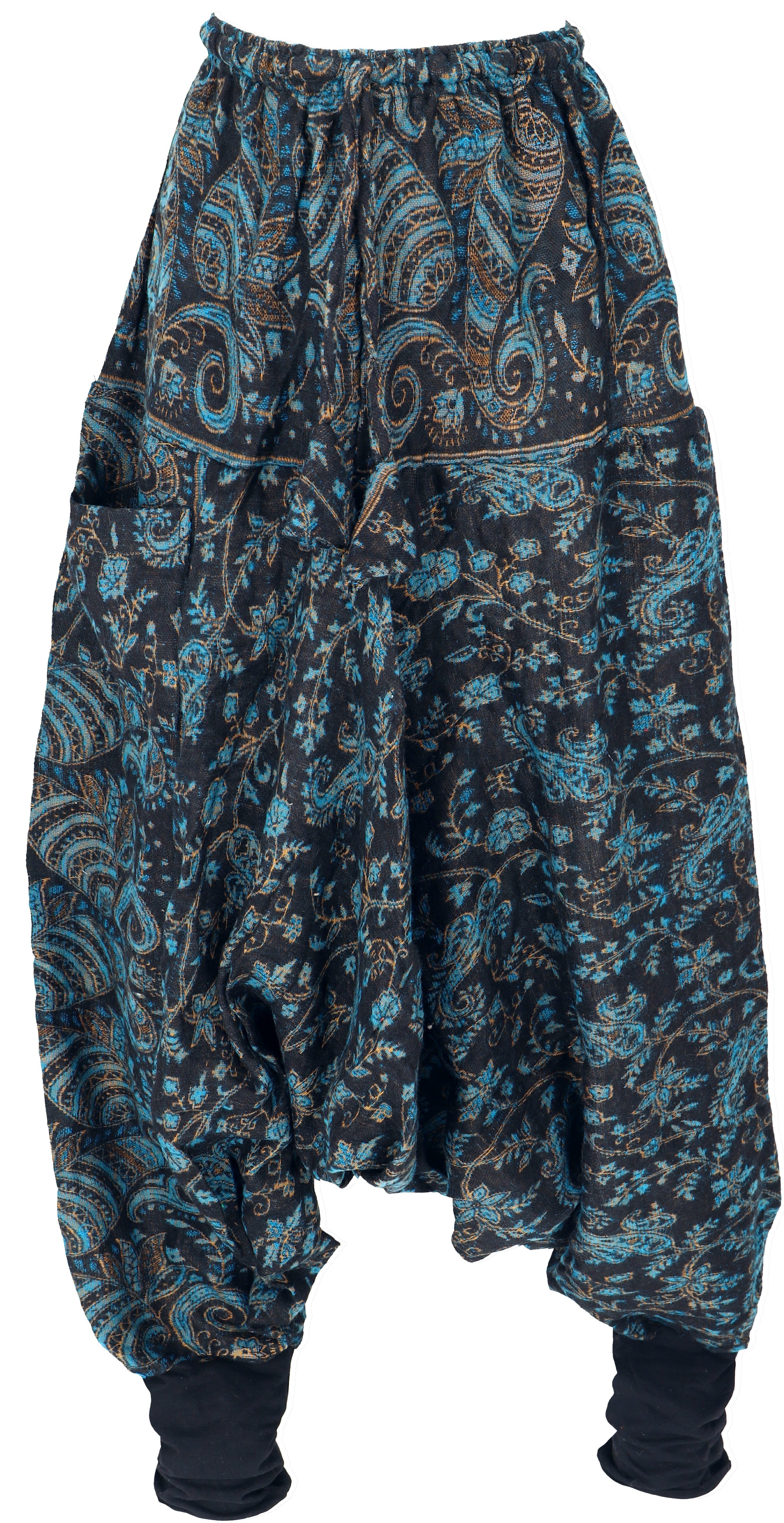 Guru-Shop Relaxhose Flauschige Haremshose, Boho Pluderhose,.. günstig online kaufen