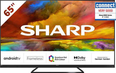 Sharp 4T-C65EQx LED-Fernseher (164 cm/65 Zoll, 4K Ultra HD, Android TV, Smart-TV)