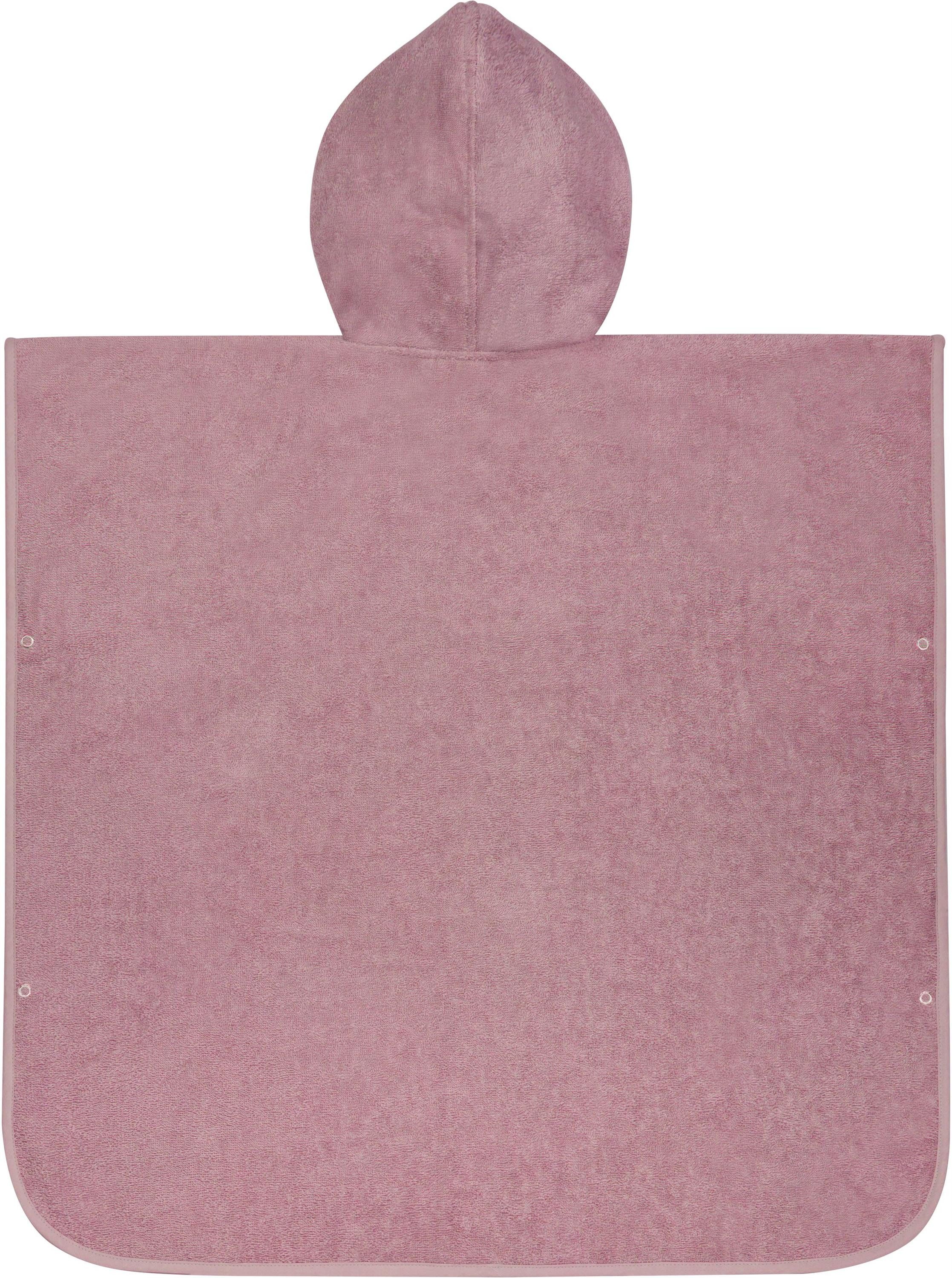 normani Badeponcho Badeponcho aus Bio-Baumwolle für Kinder, Bio-Baumwolle, Kapuze, Schlupf, Kinderbademantel mit Kapuze Strandponcho – Bild 4 von 5