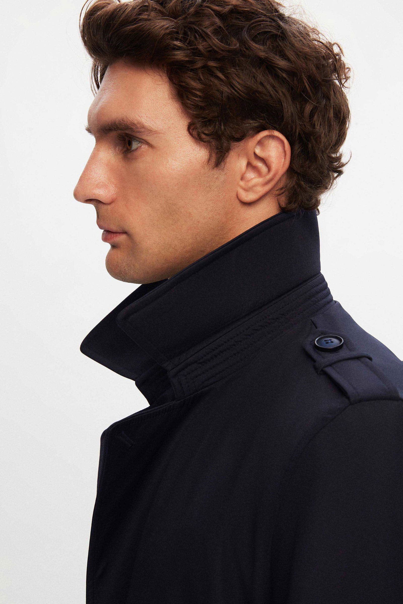 D'S DAMAT Trenchcoat Ds Damat Regular Fit Epaulette Belted Top Coat/Trenchcoat