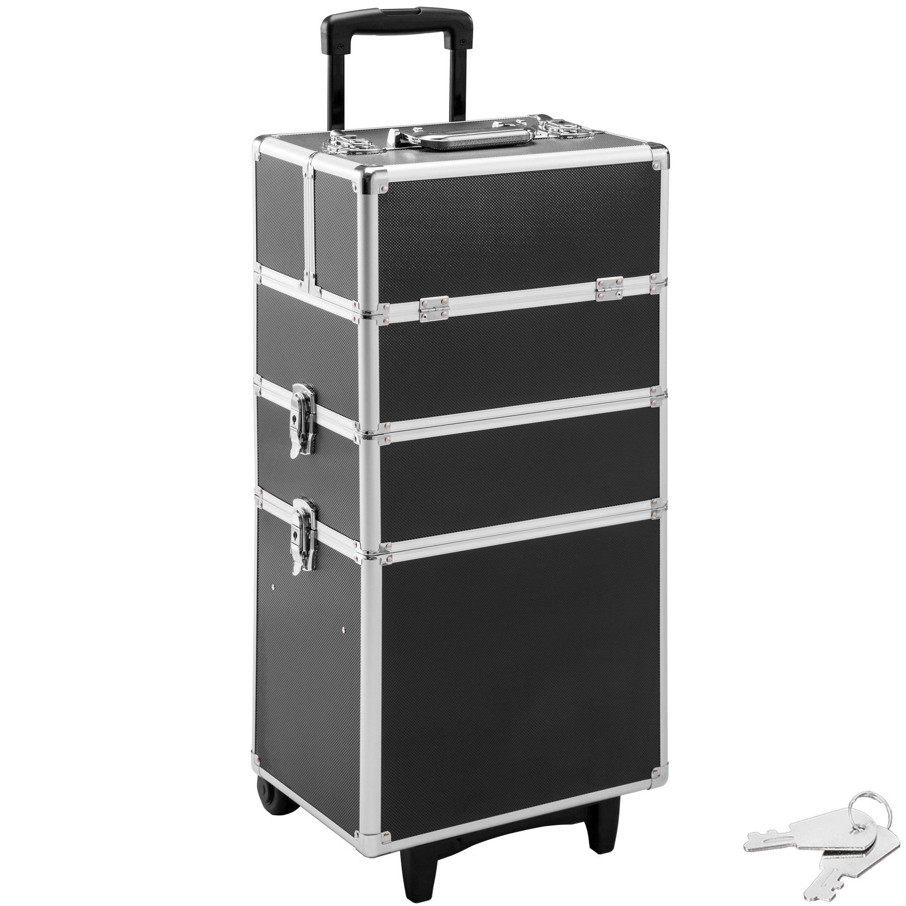 tectake Koffer Kosmetikkoffer, 2 Rollen, 3 günstig online kaufen