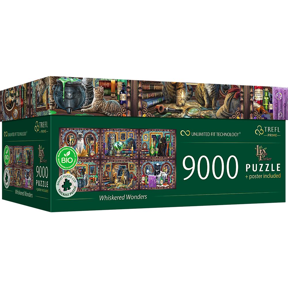 Trefl Puzzle Lisa Parker Schnurrbart Wunder Katzen 9000 Teile Puzzle, 9000 Puzzleteile, Made in Europe