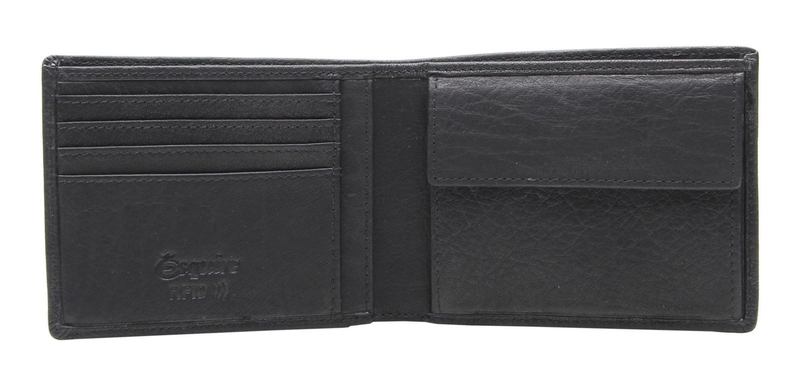 Esquire Geldbörse Wallet, aus echtem Büffelleder mit RFID-Blocker Schutz
