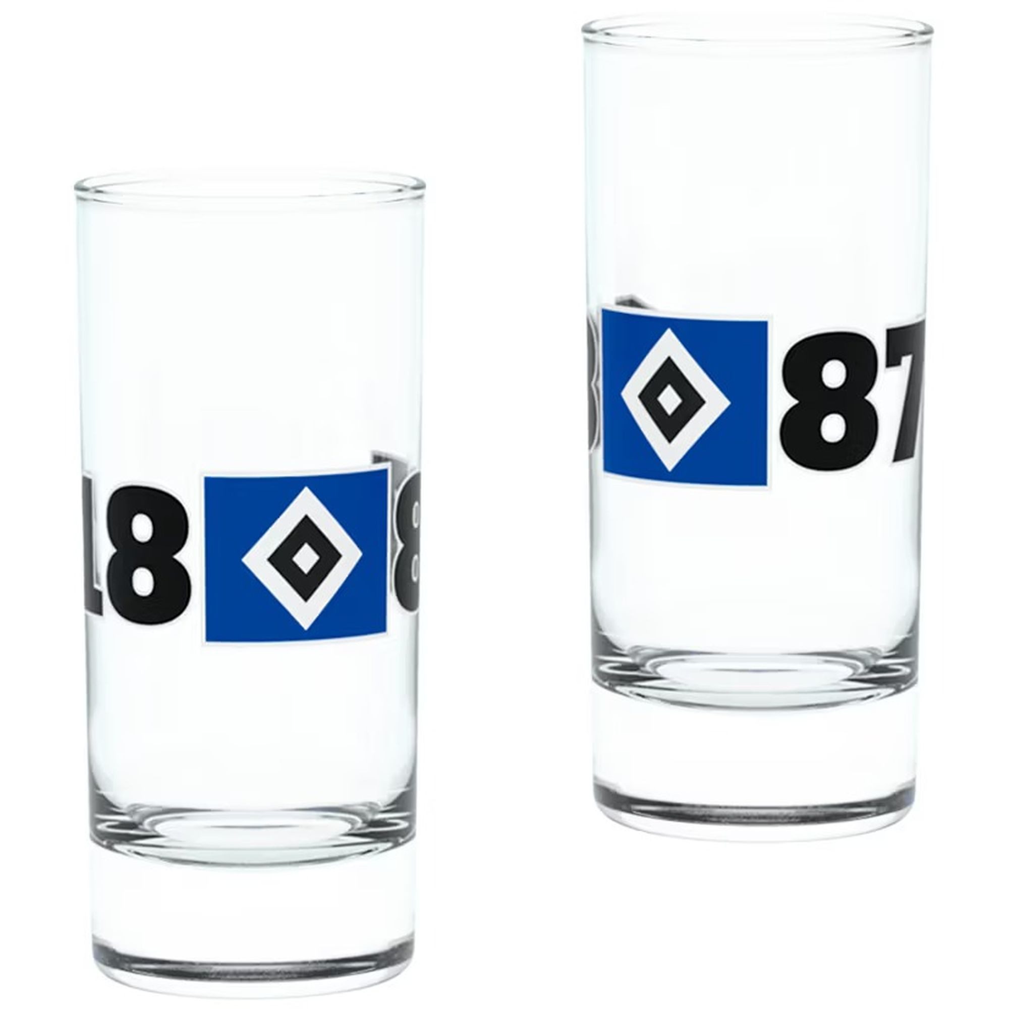 HSV Glas HSV Schnapsglas 2er Set 1887, Glas