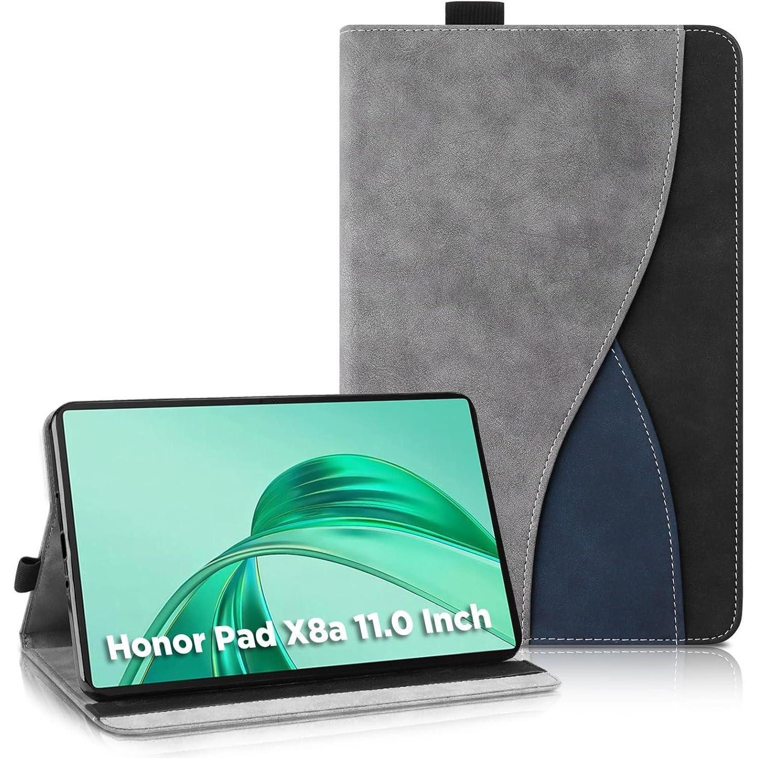 LuxusKollektion Tablet-Mappe Hülle Honor Pad X8a 11 Zoll Business Tricolor Grau