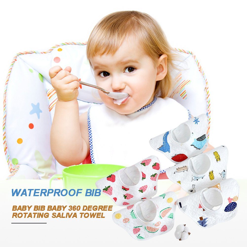 Lätzchen Atmungsaktiv watermelon Baby-Sabber-Lätzchen, Blumenförmiges Wasserdicht, Blusmart