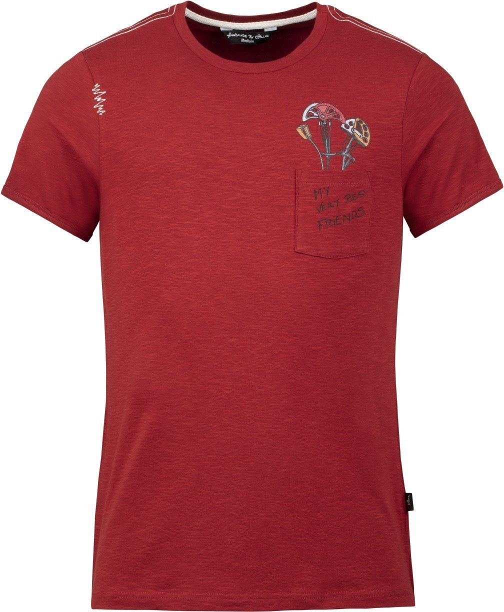 Chillaz T-Shirt Friends red T-Shirt dark Pocket