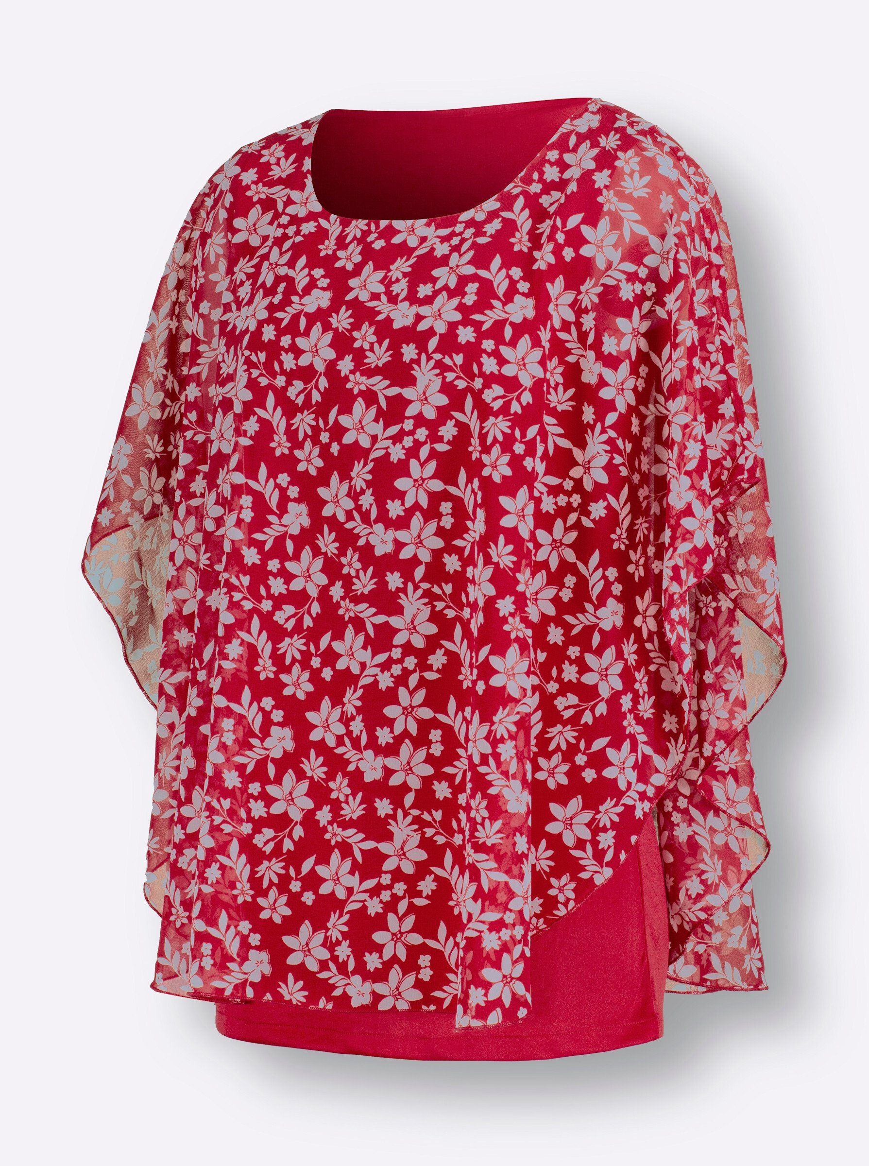 Klassische Bluse Schlupfbluse Kurzarm
