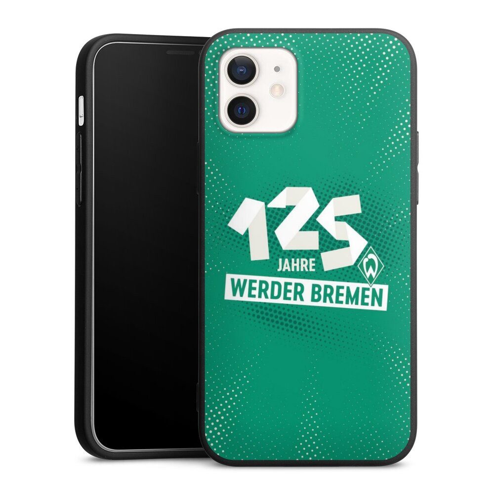 DeinDesign Handyhülle 125 Jahre Werder Bremen Offizielles Lizenzprodukt, Apple iPhone 12 Pro Silikon Hülle Premium Case Handy Schutzhülle